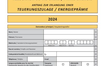 Allocation de vie chère / Prime Energie – Teuerungszulage / Energieprämie