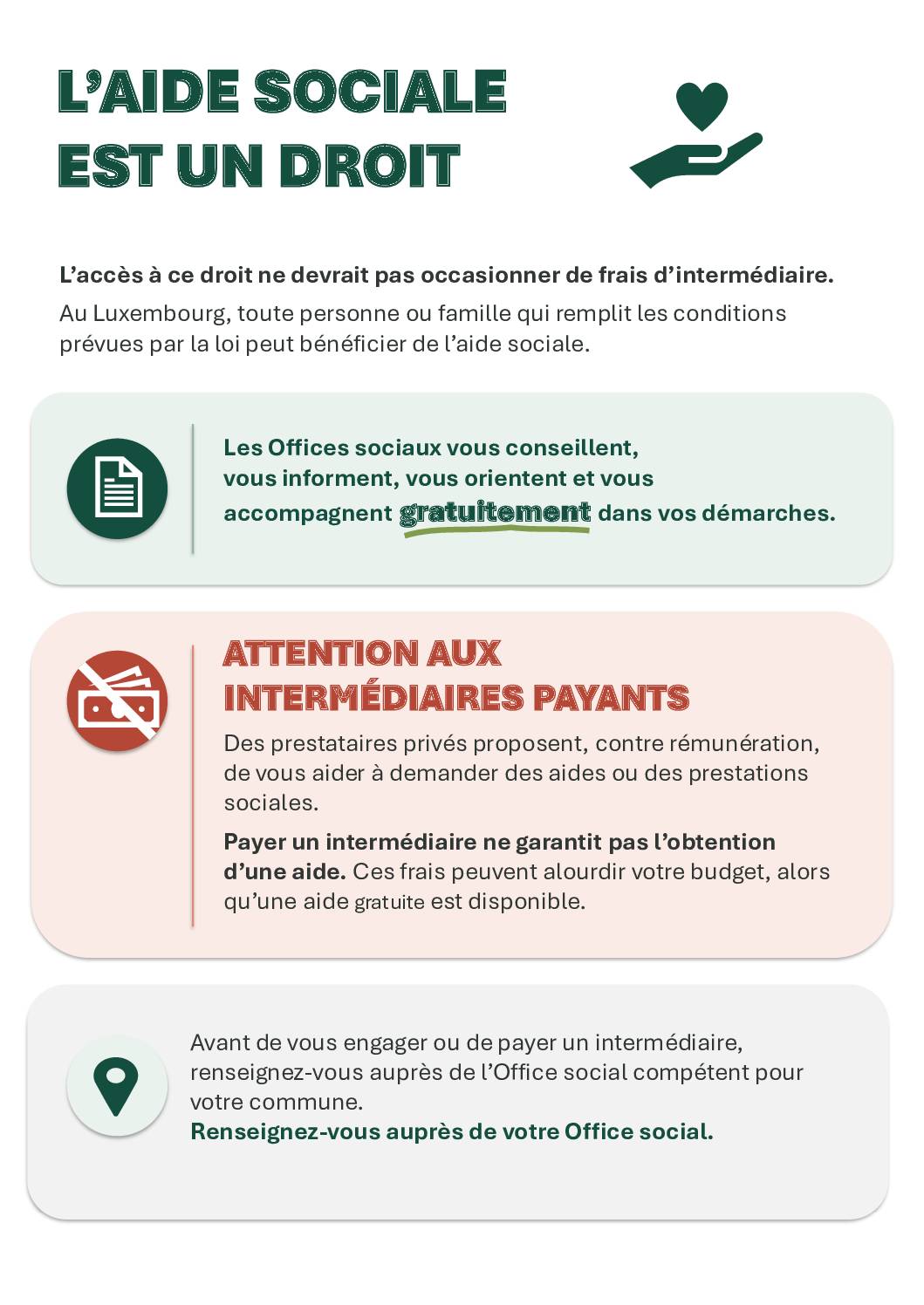 L’AIDE SOCIALE EST UN DROIT